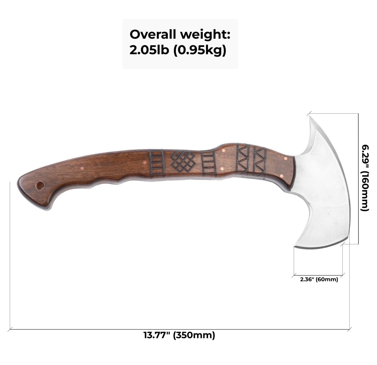 AncientSmithy Hand forged tomahawk "Nanook"