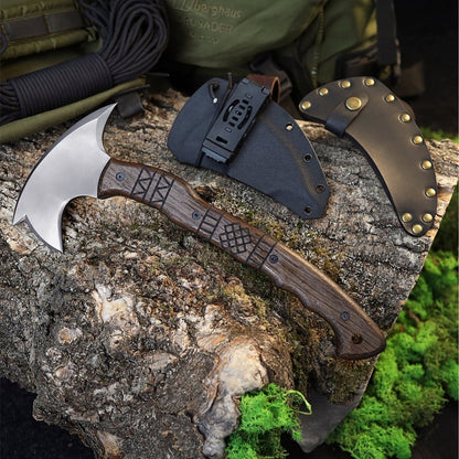 AncientSmithy Handcrafted tomahawk "Takoda" with tribal engraving