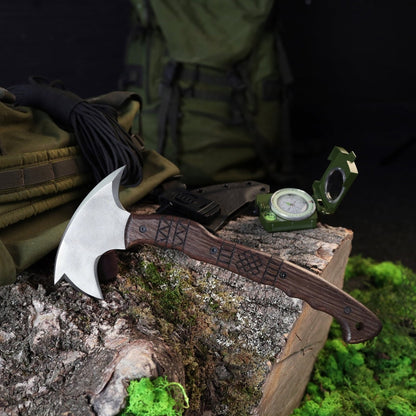 AncientSmithy Handcrafted tomahawk "Takoda" with tribal engraving