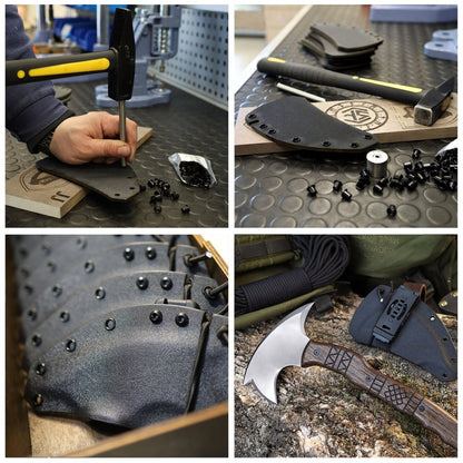 AncientSmithy Handcrafted tomahawk "Takoda" with tribal engraving