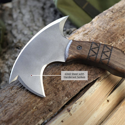 AncientSmithy Handcrafted tomahawk "Takoda" with tribal engraving