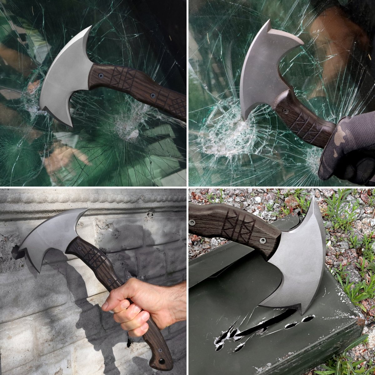 AncientSmithy Handcrafted tomahawk "Takoda" with tribal engraving