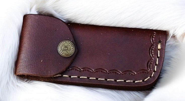 Handmade Damascus Pocket Clip Knife – Buffalo Horn Handle - Angler's Pro Tackle & Outdoors