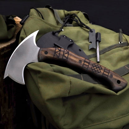 AncientSmithy Handmade tomahawk "Dakuri" with tribal engraving