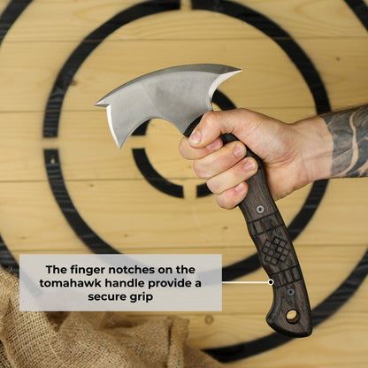 AncientSmithy Handmade tomahawk "Dakuri" with tribal engraving