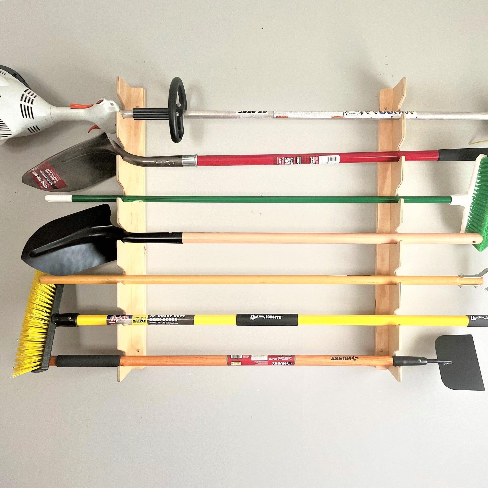 HangThis Up - BEST Garage Yard Tool Rack, Best Yard Tool Storage Rack, Garden Tool Storage, Garage Storage and Organizer - Angler's Pro Tackle & Outdoors