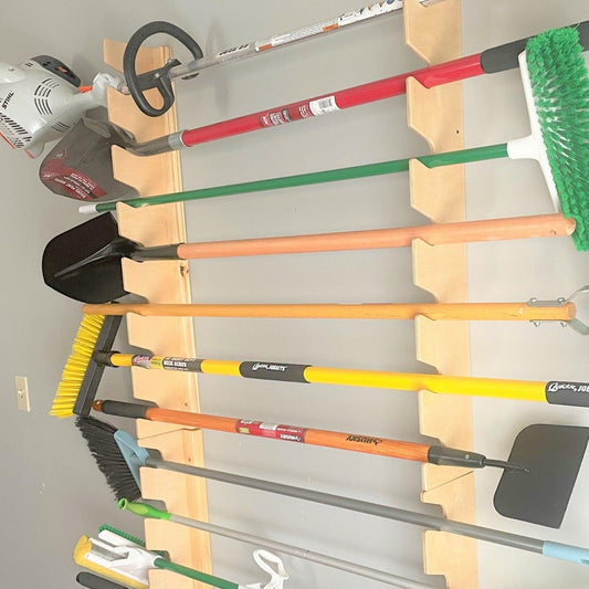 HangThis Up - BEST Garage Yard Tool Rack, Best Yard Tool Storage Rack, Garden Tool Storage, Garage Storage and Organizer - Angler's Pro Tackle & Outdoors