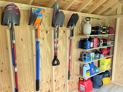 HangThis Up - Deluxe Shed Organizer Kit, Garden Yard Tool Rack, Outdoor Storage, Garden Tool Storage, Shed Accessories, Yard Tool Rack - Angler's Pro Tackle & Outdoors