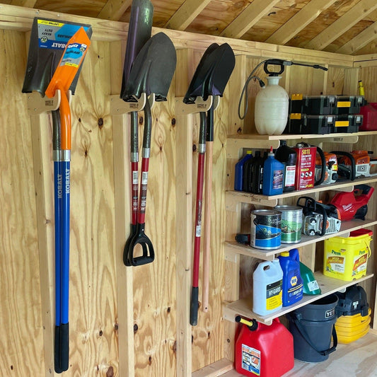 HangThis Up - Intro KIT - Garden Yard Tool Organizer, Shed Organizer, Shed Tool Rack, Garden Tool Rack, Shed Accessories - Angler's Pro Tackle & Outdoors