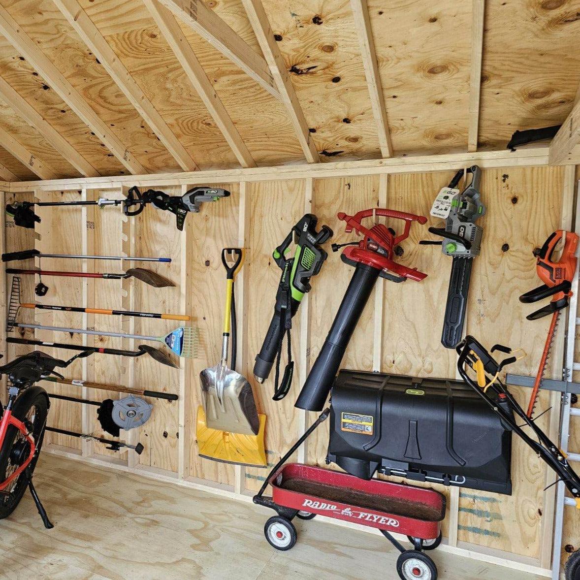 HangThis Up - MAX SHED ORGANIZATION KIT | Storage Yard Garden Shed, Sheds For Sale, Yard Tool Organizer, Garden Tool Storage, Yard tool Rack, Shed Accessories - Angler's Pro Tackle & Outdoors