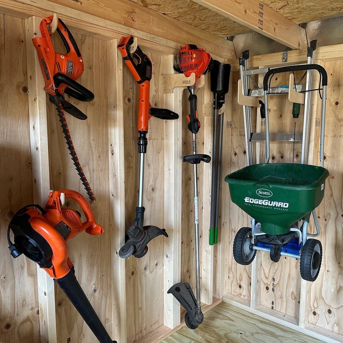 HangThis Up - Practical Shed Kit Large quantity Garden Tool Racks and Misc Storage Hooks - Angler's Pro Tackle & Outdoors