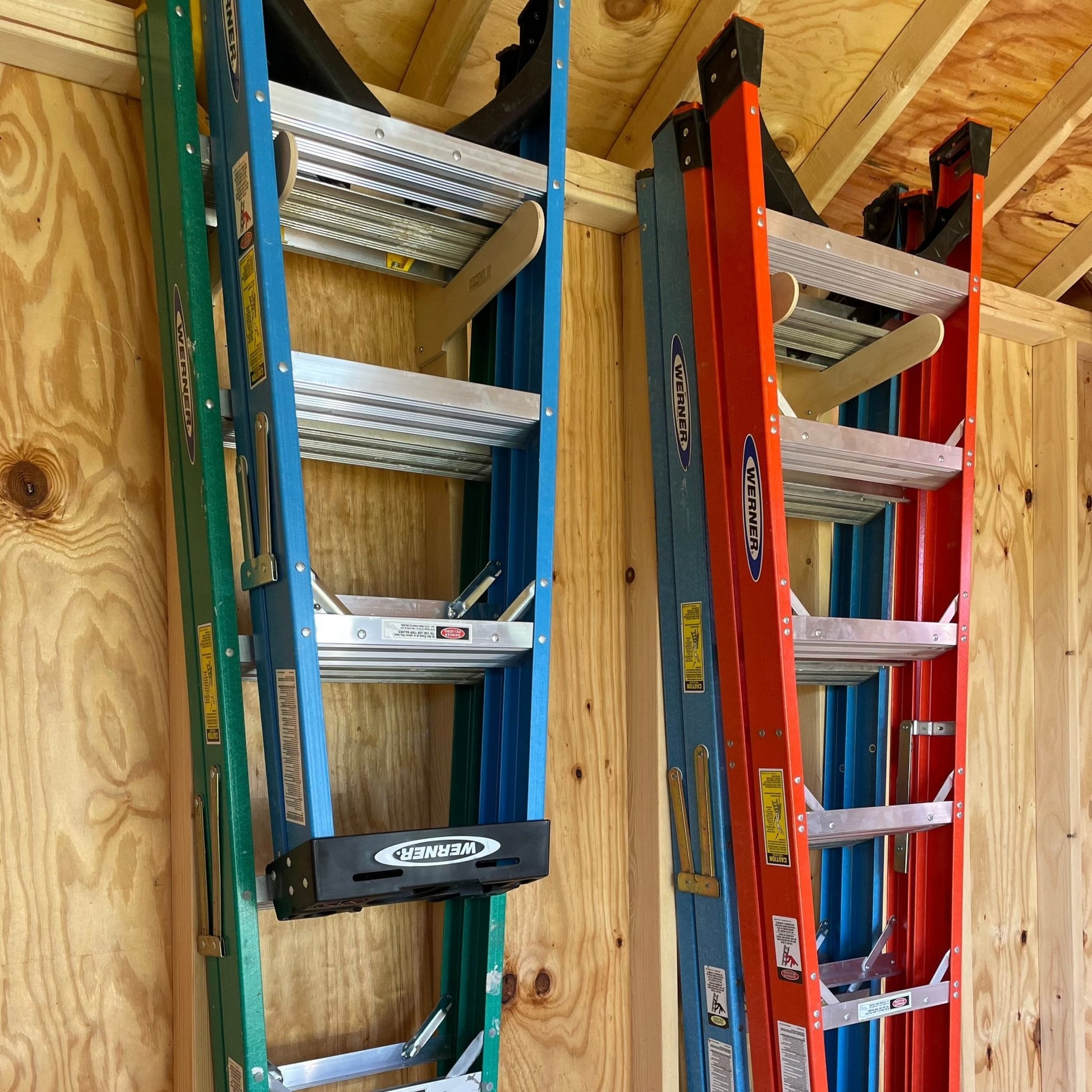 HangThis Up - Step Ladder Organizer, Shed Storage System, Yard Tool Organizer, Garden tool rack, Shed Tool Rack - Angler's Pro Tackle & Outdoors