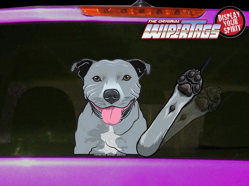 Harley the Staffy Dog Waving WiperTags - Angler's Pro Tackle & Outdoors