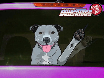 Harley the Staffy Dog Waving WiperTags - Angler's Pro Tackle & Outdoors