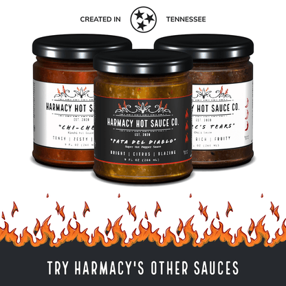 Harmacy Hot Sauce Co. Brimstone Rimshot - Extra Hot Tahini & Roasted Red Pepper Sauce (9oz) - Angler's Pro Tackle & Outdoors