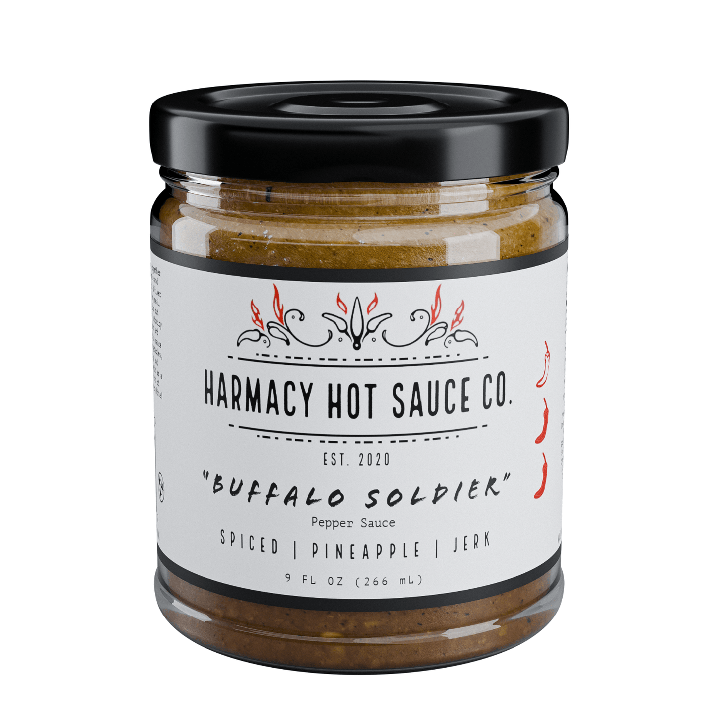 Harmacy Hot Sauce Co. Buffalo Soldier - Grilled Pineapple Jerk Sauce (9oz) - Angler's Pro Tackle & Outdoors