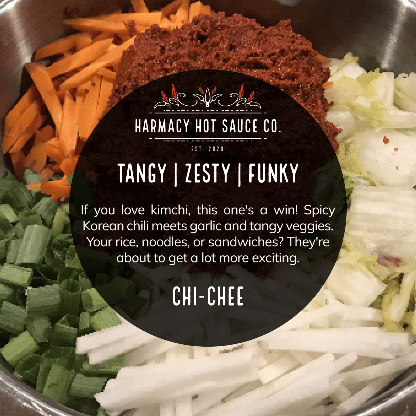 Harmacy Hot Sauce Co. Chi - Chee - Kimchi Hot Sauce (9oz) - Angler's Pro Tackle & Outdoors