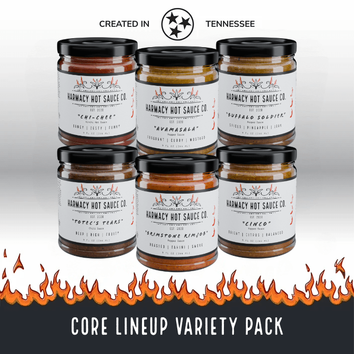 Harmacy Hot Sauce Co. Core Lineup Variety Pack - Angler's Pro Tackle & Outdoors