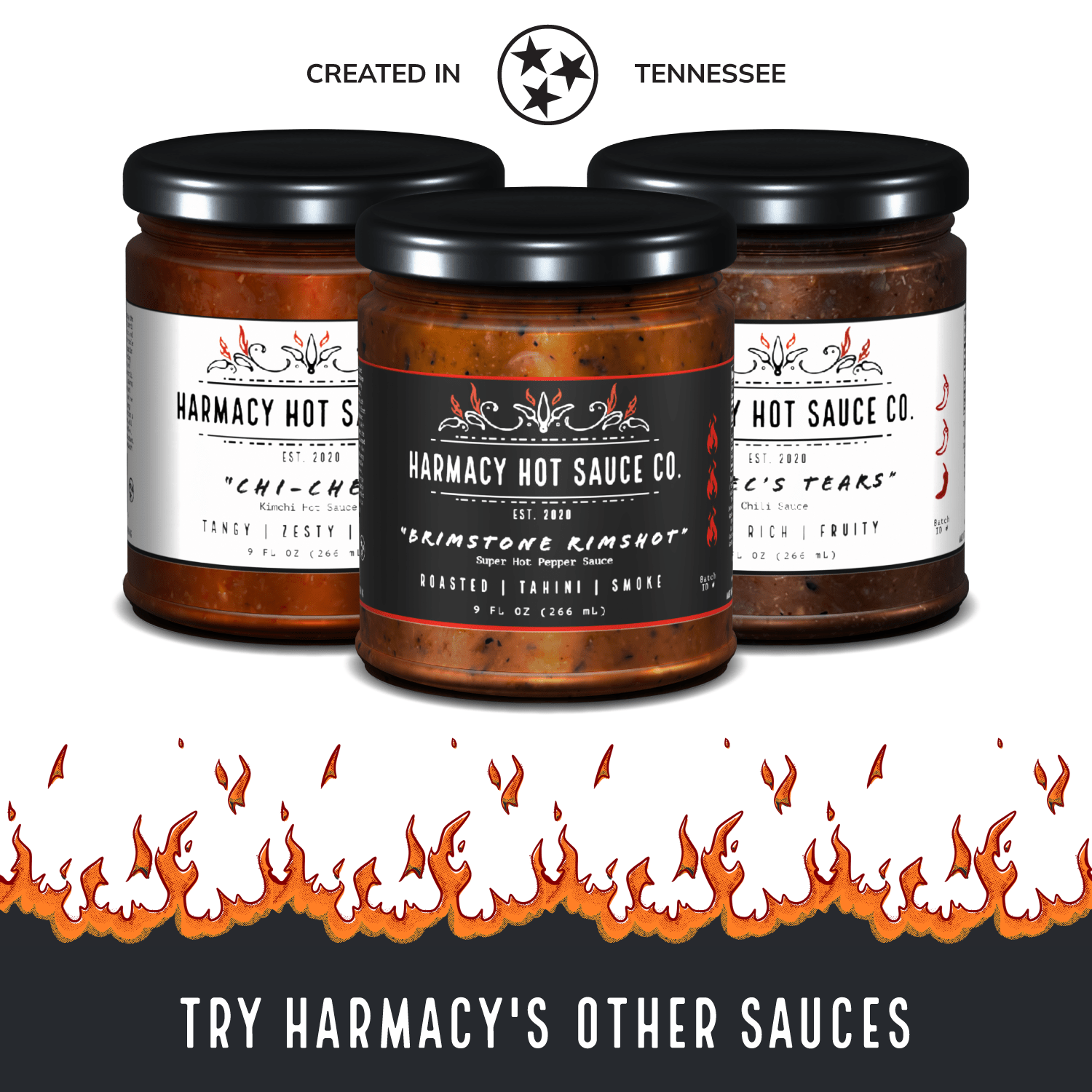 Harmacy Hot Sauce Co. Pata del Diablo - Extra Hot Tomatillo & Clementine Pepper Sauce (9oz) - Angler's Pro Tackle & Outdoors