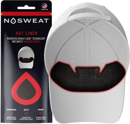 NoSweat Hat Liners - Patented SweatLock™ For All Hat Types