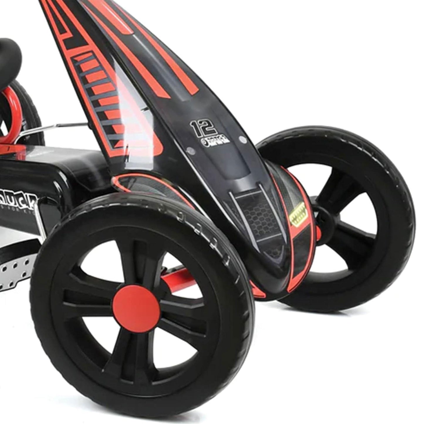 Hauck Hurricane Racing Go Kart w/Low Profile Rubber Tires, Handbrake Design, Red - Angler's Pro Tackle & Outdoors