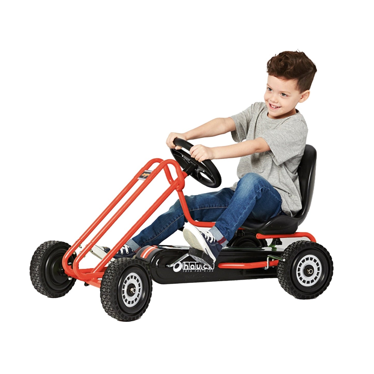 Hauck Lightning Ergonomic Pedal Ride On Go Kart Toy for Boys and Girls, Orange - Angler's Pro Tackle & Outdoors