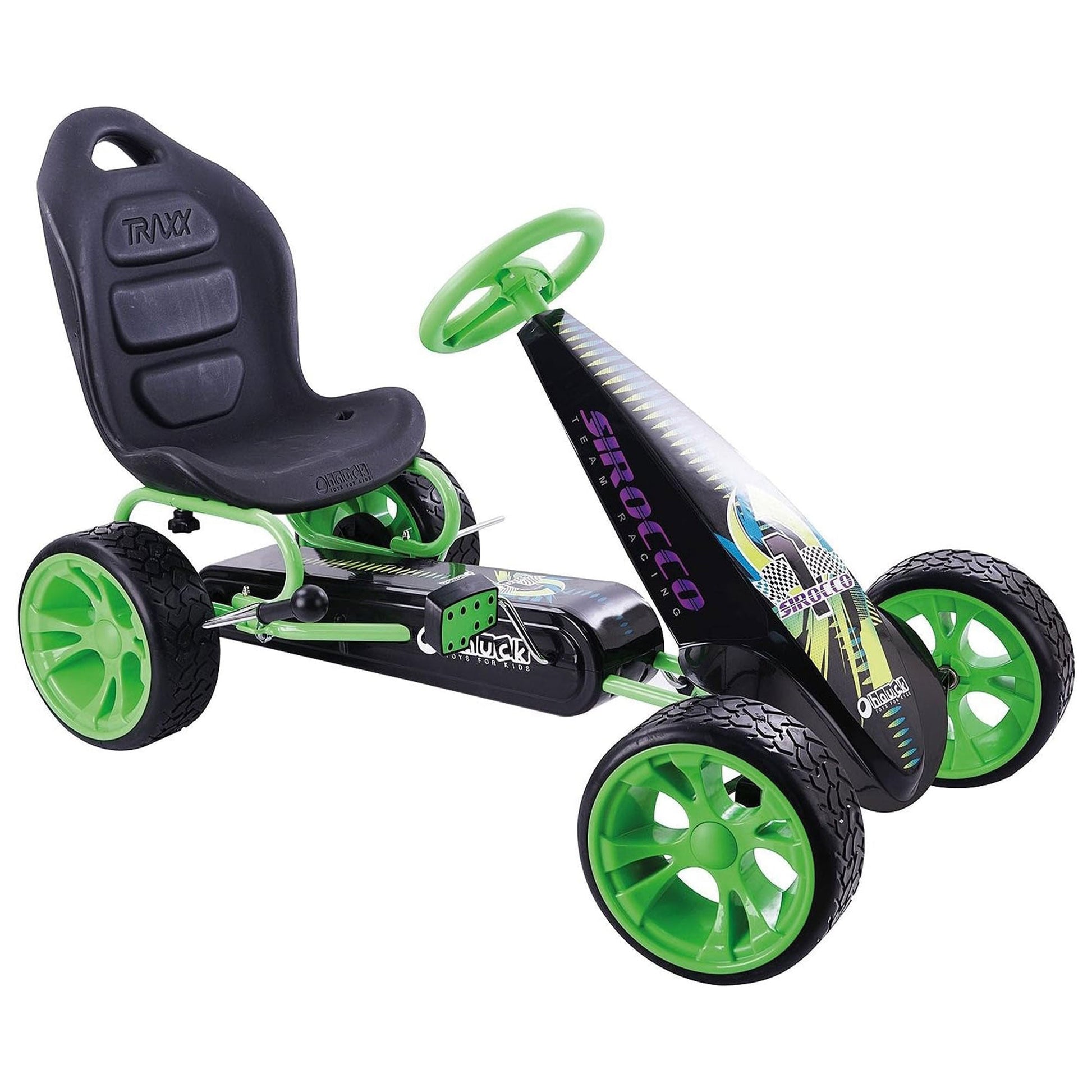 Hauck Sirocco Racing Clutch Free Go Kart with Low Profile Rubber Tires, Green - Angler's Pro Tackle & Outdoors