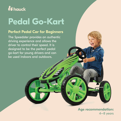 Hauck Speedster Pedal Go Kart with Adjustable Bucket Seat for Kids Ages 4 to 8 - Angler's Pro Tackle & Outdoors