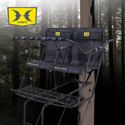 Hawk Big Denali 18 Foot Durable Steel 2 Man Hunting Game Deer Ladder Tree Stand - Angler's Pro Tackle & Outdoors