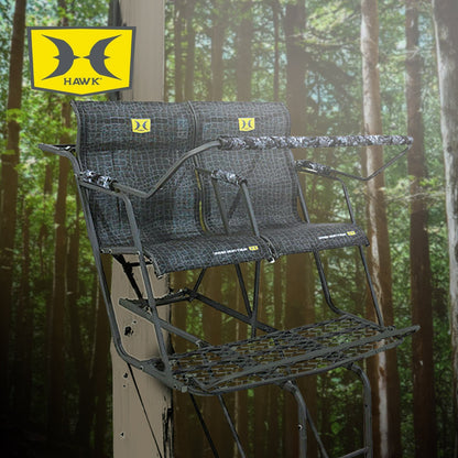 Hawk Big Denali 18 Foot Durable Steel 2 Man Hunting Game Deer Ladder Tree Stand - Angler's Pro Tackle & Outdoors