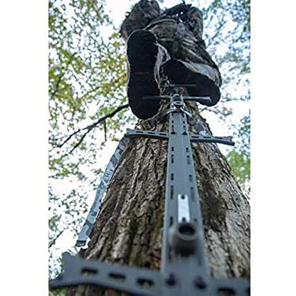 Hawk COMBAT Hunting Tree Stand, Set of 3 Climbing Sticks & Muddy Ambush Harness - Angler's Pro Tackle & Outdoors