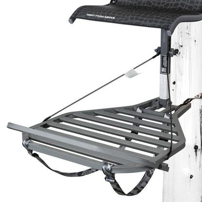 Hawk Helium Kickback Hang On Tree Stand w/Footrest & Set of 3 Climbing Sticks - Angler's Pro Tackle & Outdoors