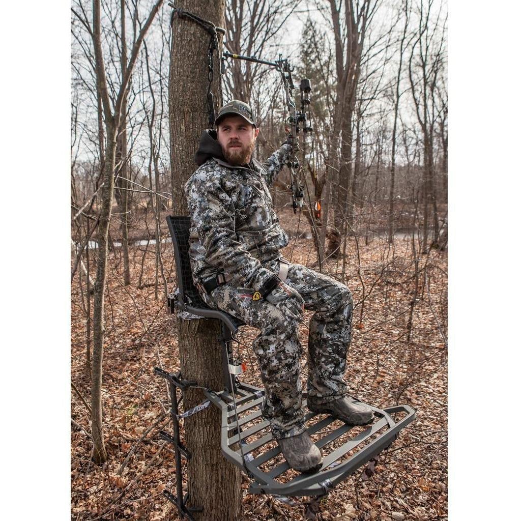 Hawk Helium Kickback LVL Hang - On Tree Stand with Leg Extension Footrest (2 Pack) - Angler's Pro Tackle & Outdoors