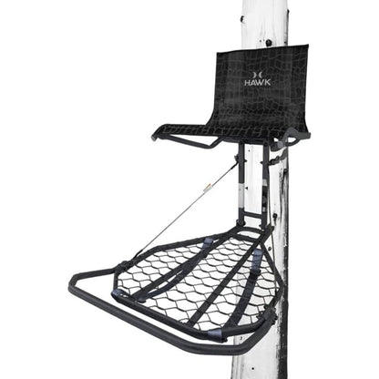 Hawk HWK - HF2031 Kickback LVL Steel Hang - On Tree Stand w/ Leg Extension Footrest - Angler's Pro Tackle & Outdoors