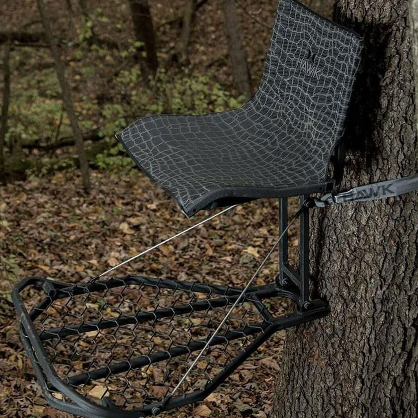 Hawk HWK - HF2031 Kickback LVL Steel Hang - On Tree Stand w/ Leg Extension Footrest - Angler's Pro Tackle & Outdoors