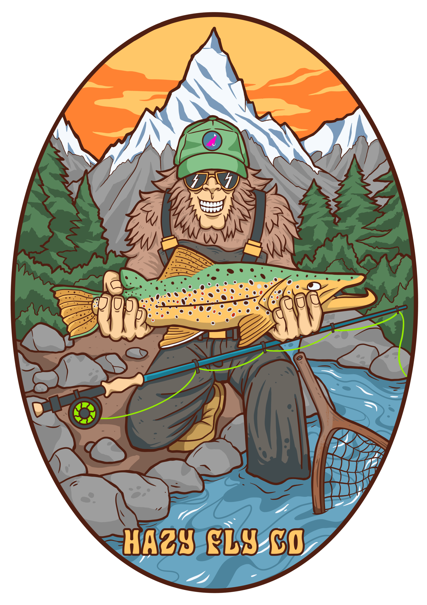 Hazy Fly 4”x6” Stick Oval - Angler's Pro Tackle & Outdoors