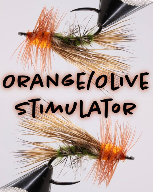 HazyFly Olive/Orange Stimulator - Angler's Pro Tackle & Outdoors