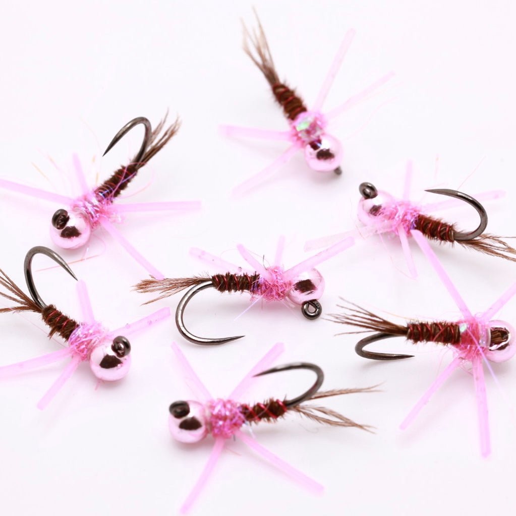 HazyFly Pink BH Pheasant Tail w/ Legs - Angler's Pro Tackle & Outdoors