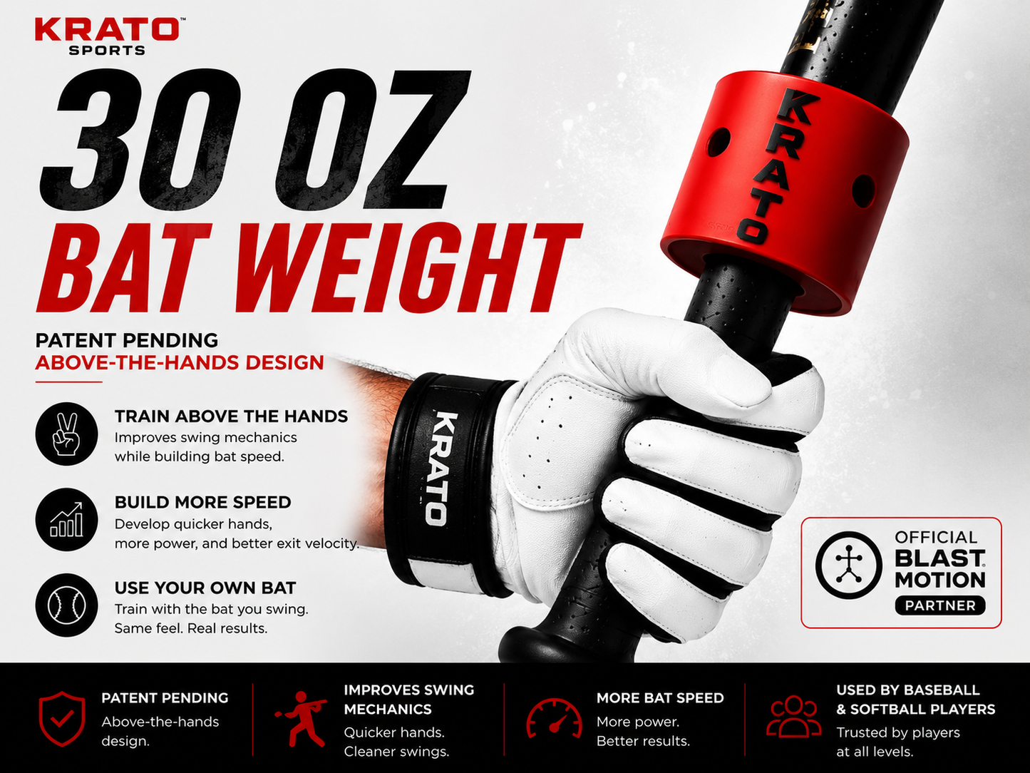 Krato 30 oz Bat Weight