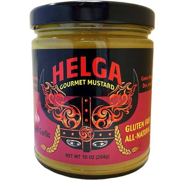 Helga Roasted Garlic Gourmet Mustard 10 oz. - Angler's Pro Tackle & Outdoors