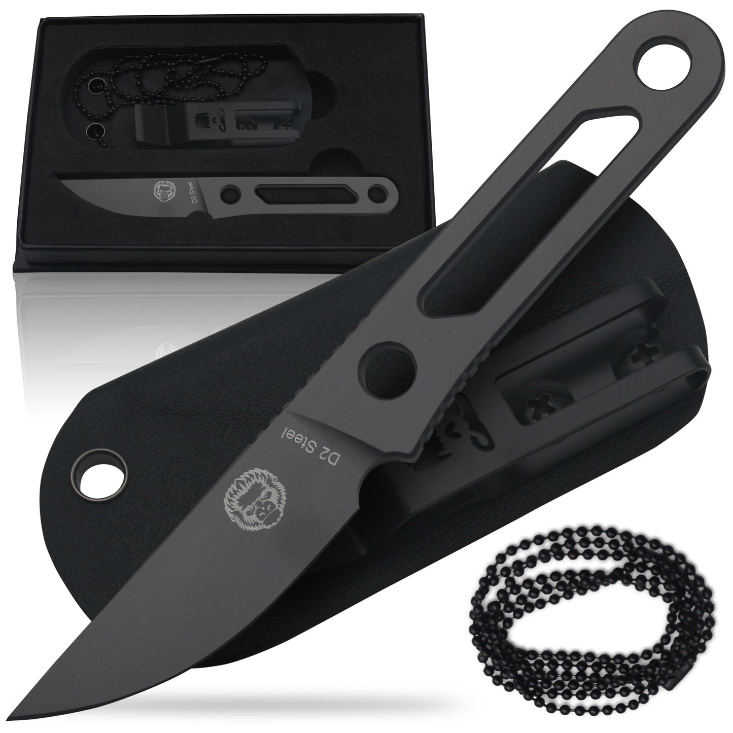 Holtzman's Gorilla Survival The Scalpel All-Steel Survival Knife Giftset for Outdoors