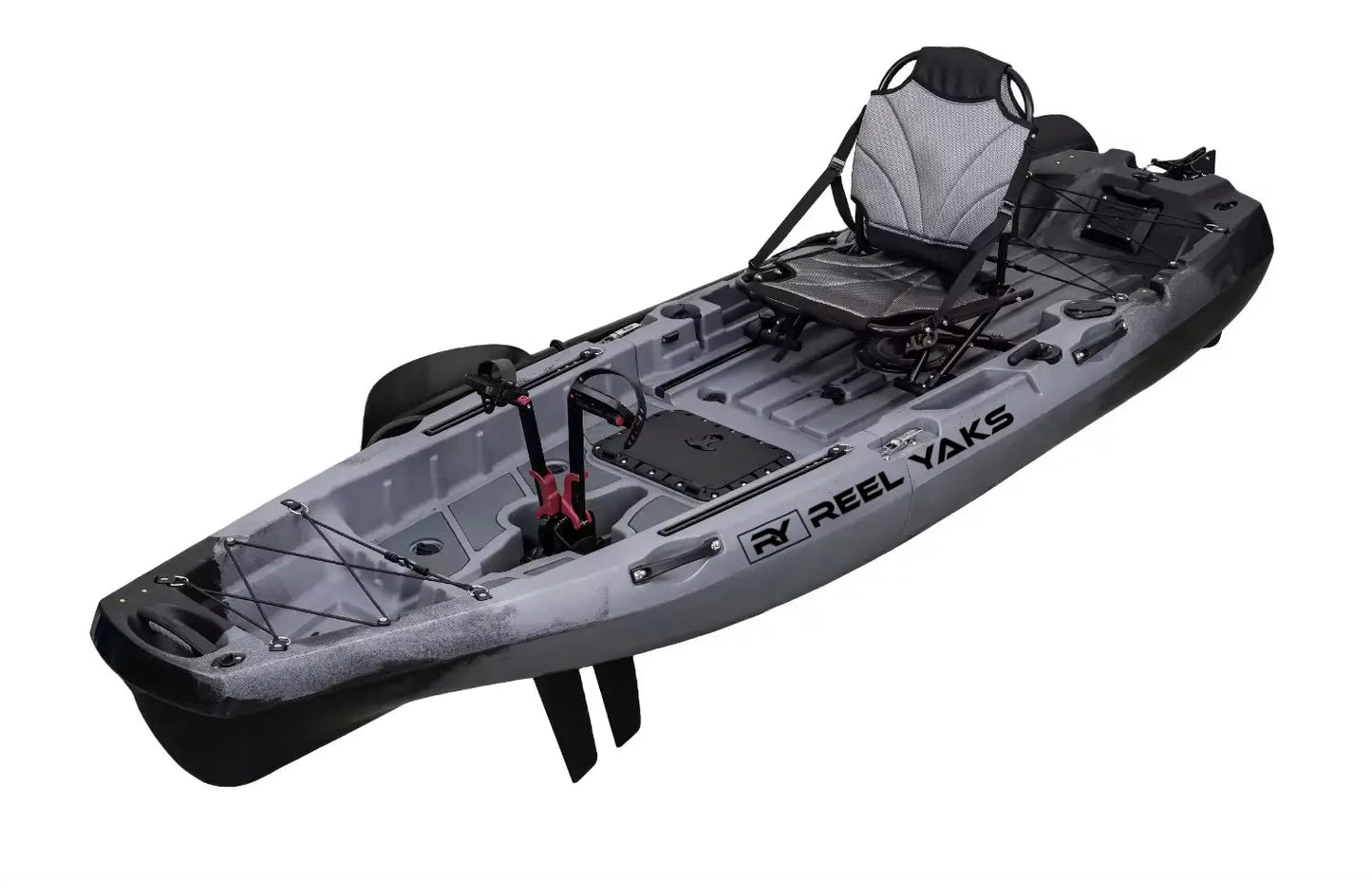 ReelYaks 10ft Radar Modular Fin Drive Pedal Fishing Kayak | 430lbs Capacity | 2 Piece