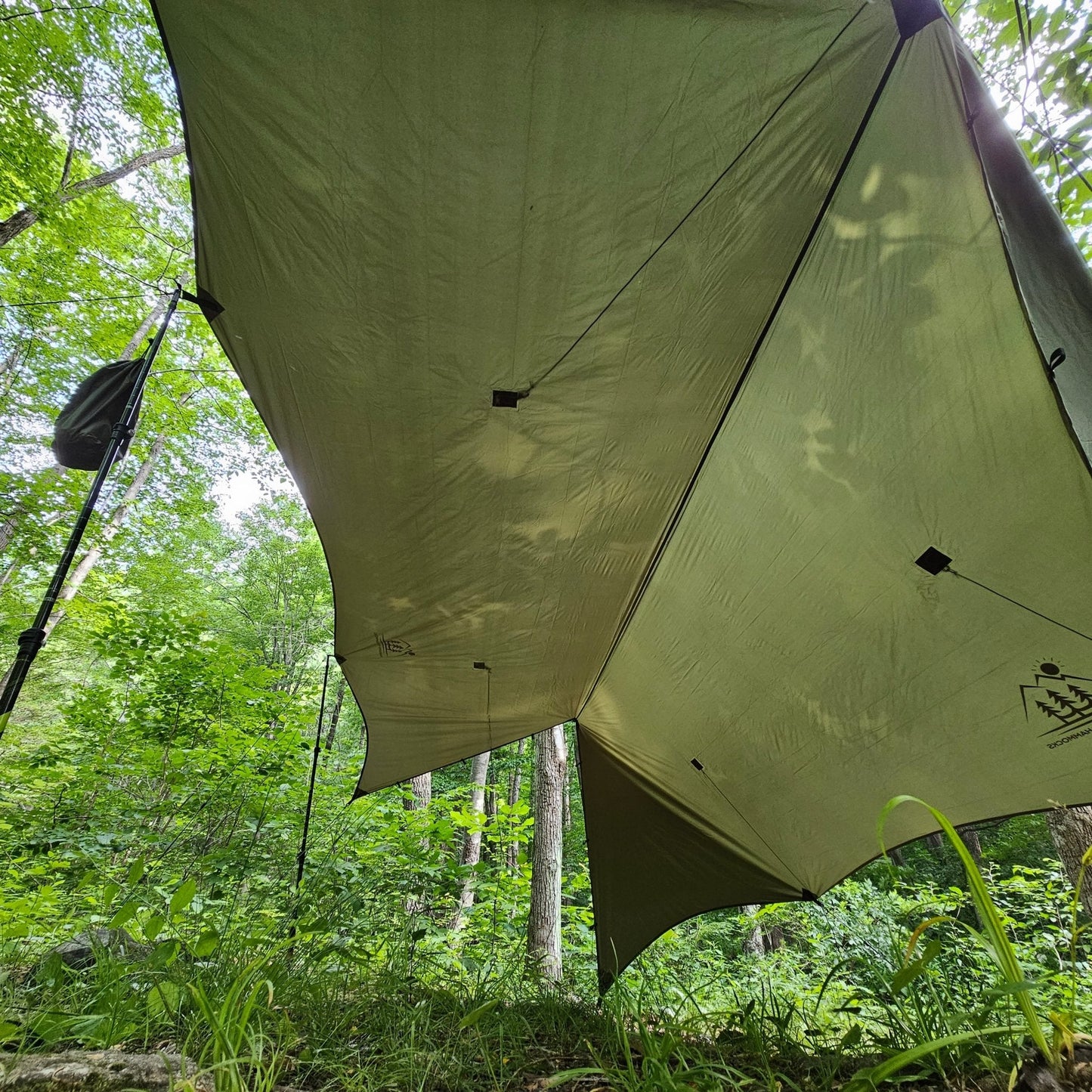 Hanging High Hammocks Hideaway Tarp – 12' Hammock Rain Tarp