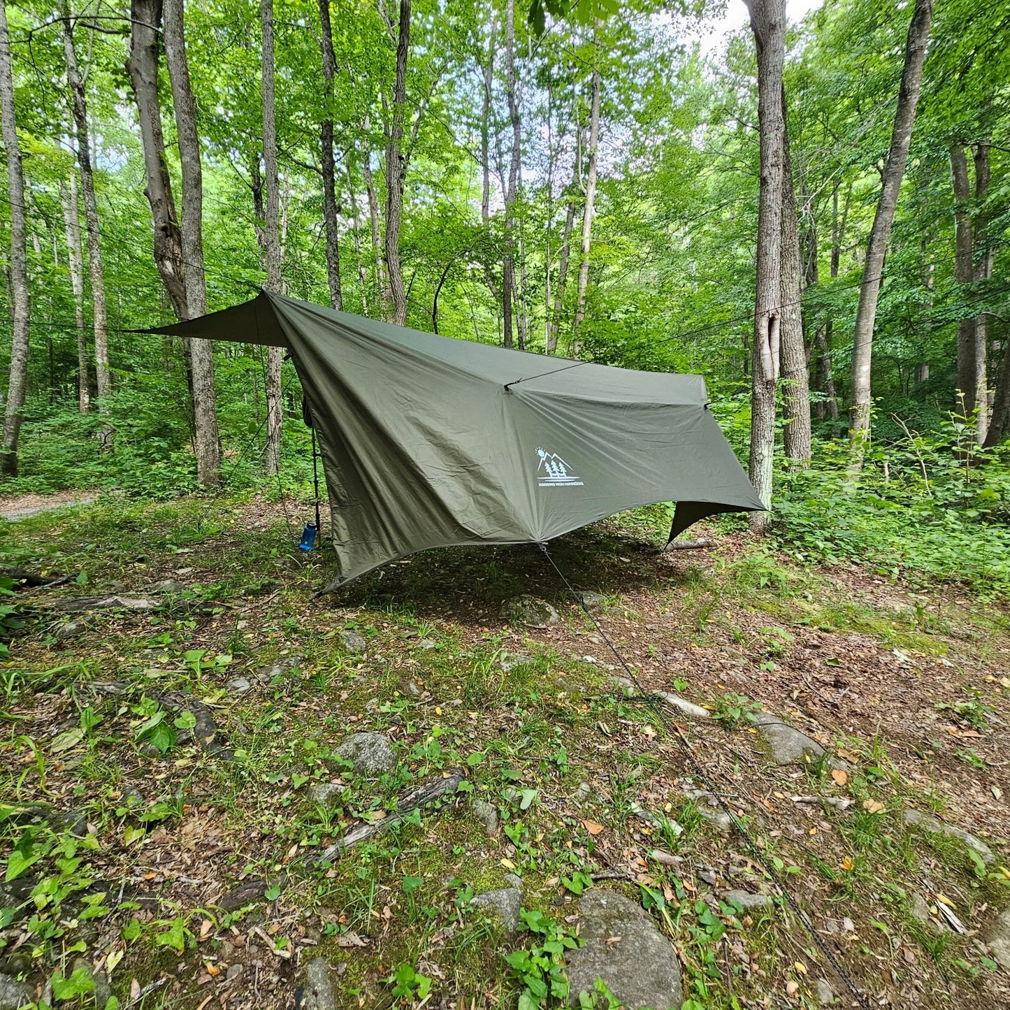 Hanging High Hammocks Hideaway Tarp – 12' Hammock Rain Tarp
