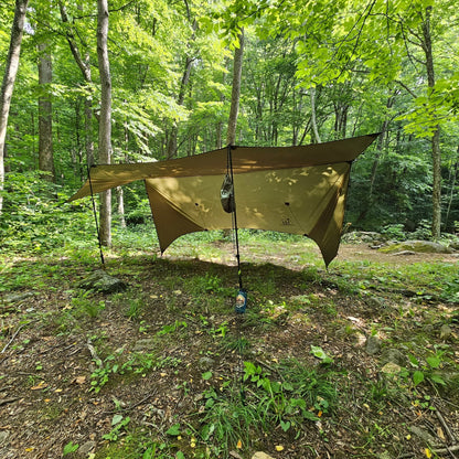 Hanging High Hammocks Hideaway Tarp – 12' Hammock Rain Tarp
