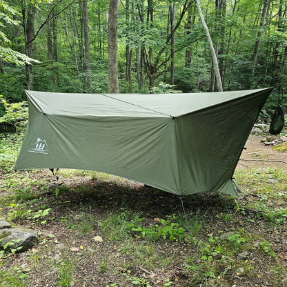 Hanging High Hammocks Hideaway Tarp – 12' Hammock Rain Tarp