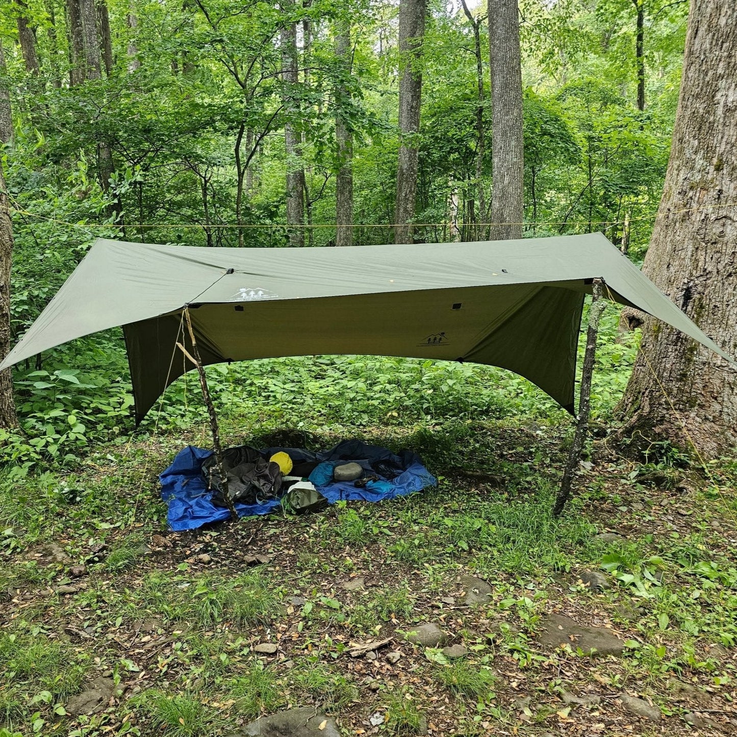 Hanging High Hammocks Hideaway Tarp – 12' Hammock Rain Tarp
