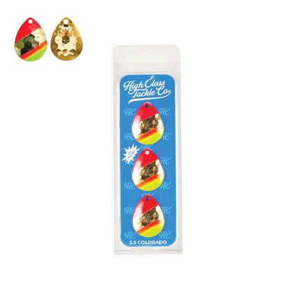 High Class Tackle Co. 'Boss Tycoon' High Class 3.5 Colorado Blades (3 - Pack) - Angler's Pro Tackle & Outdoors
