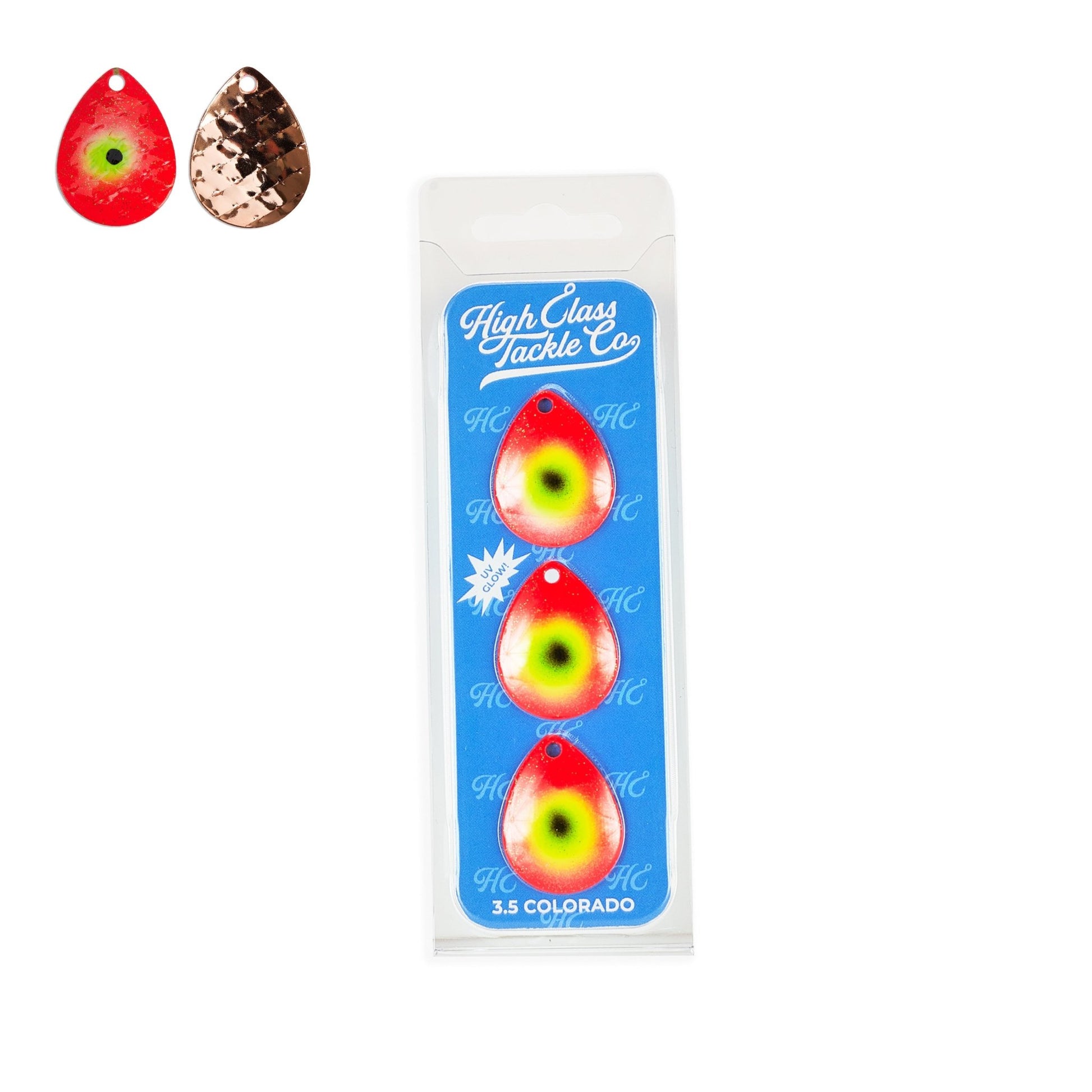 High Class Tackle Co. 'Charizard' High Class 3.5 Colorado Blades (3 - Pack) - Angler's Pro Tackle & Outdoors