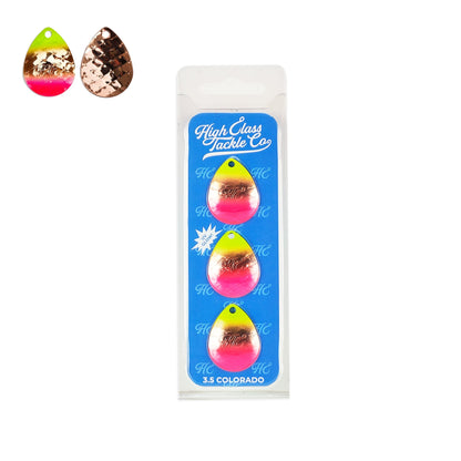 High Class Tackle Co. 'Copper Tom Brady' High Class 3.5 Colorado Blades (3 - Pack) - Angler's Pro Tackle & Outdoors